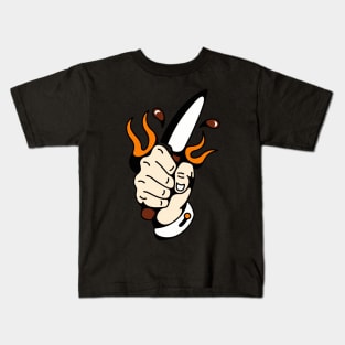 Hand and knife Kids T-Shirt